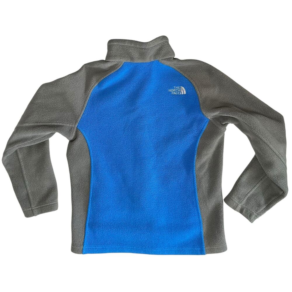 2/$30 The North Face Boys Fleece Full Zip Jacket Blue Gray Size M 10/12 - Picture 4 of 8